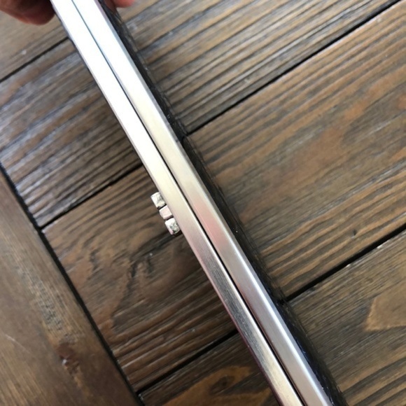 3/$30 Black faux croc vegan accordion wallet - Picture 6 of 7